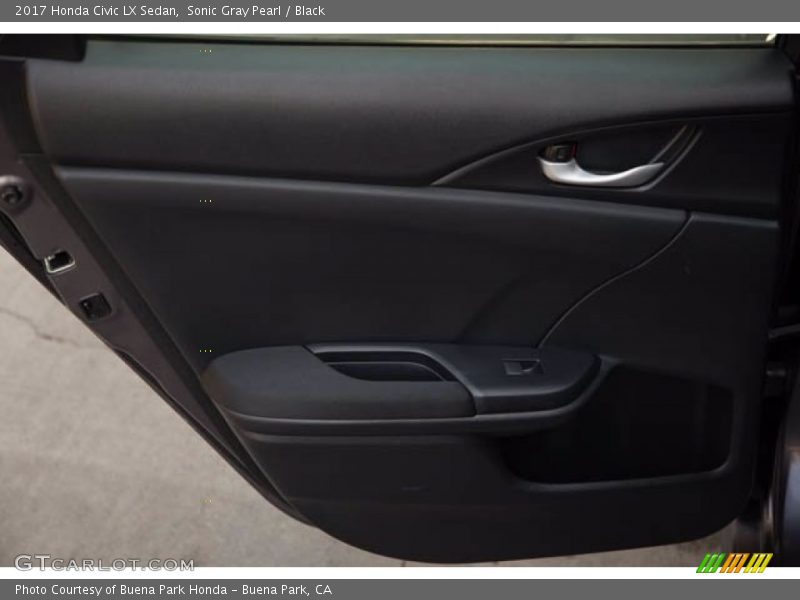 Sonic Gray Pearl / Black 2017 Honda Civic LX Sedan