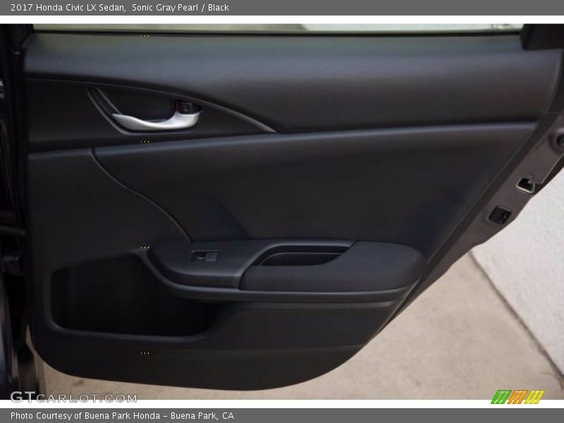 Sonic Gray Pearl / Black 2017 Honda Civic LX Sedan