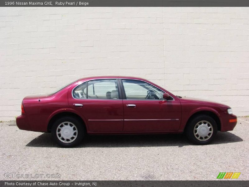 Ruby Pearl / Beige 1996 Nissan Maxima GXE