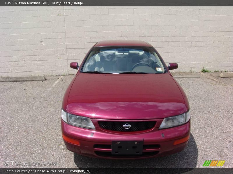 Ruby Pearl / Beige 1996 Nissan Maxima GXE