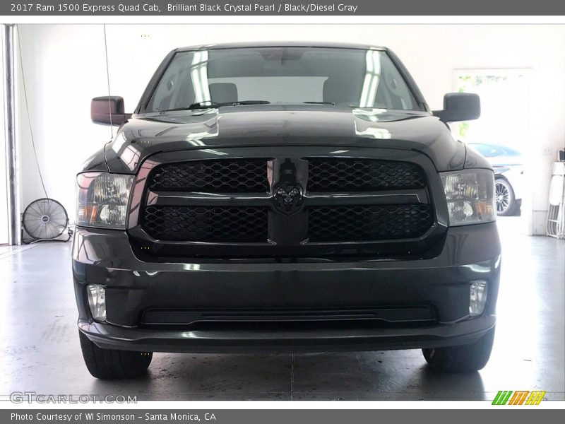 Brilliant Black Crystal Pearl / Black/Diesel Gray 2017 Ram 1500 Express Quad Cab