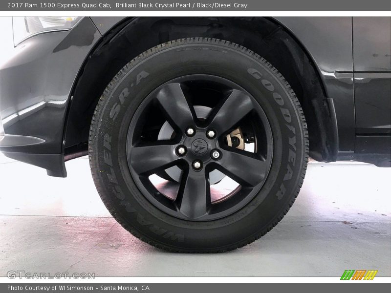 Brilliant Black Crystal Pearl / Black/Diesel Gray 2017 Ram 1500 Express Quad Cab