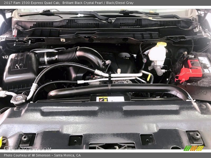 Brilliant Black Crystal Pearl / Black/Diesel Gray 2017 Ram 1500 Express Quad Cab