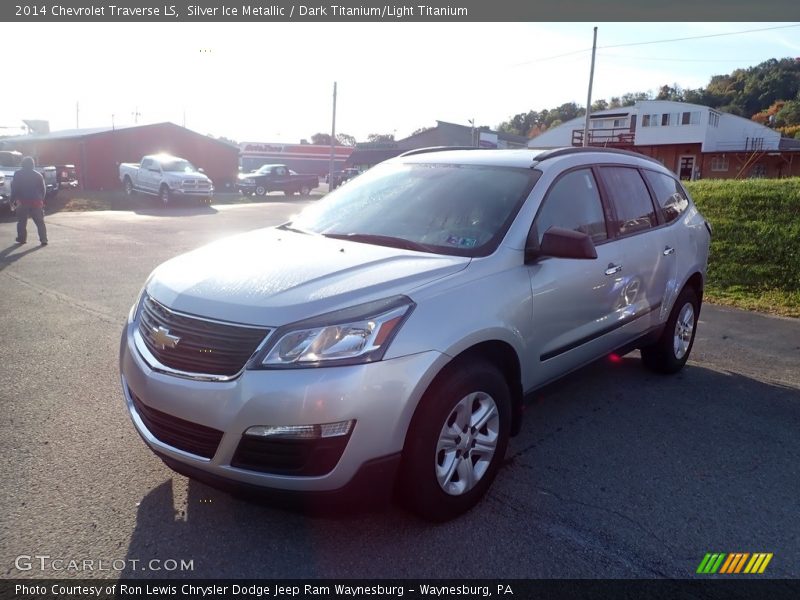 Silver Ice Metallic / Dark Titanium/Light Titanium 2014 Chevrolet Traverse LS