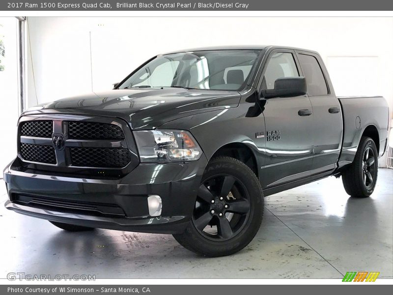 Brilliant Black Crystal Pearl / Black/Diesel Gray 2017 Ram 1500 Express Quad Cab