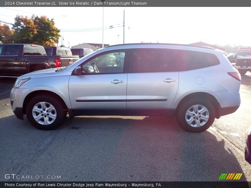 Silver Ice Metallic / Dark Titanium/Light Titanium 2014 Chevrolet Traverse LS