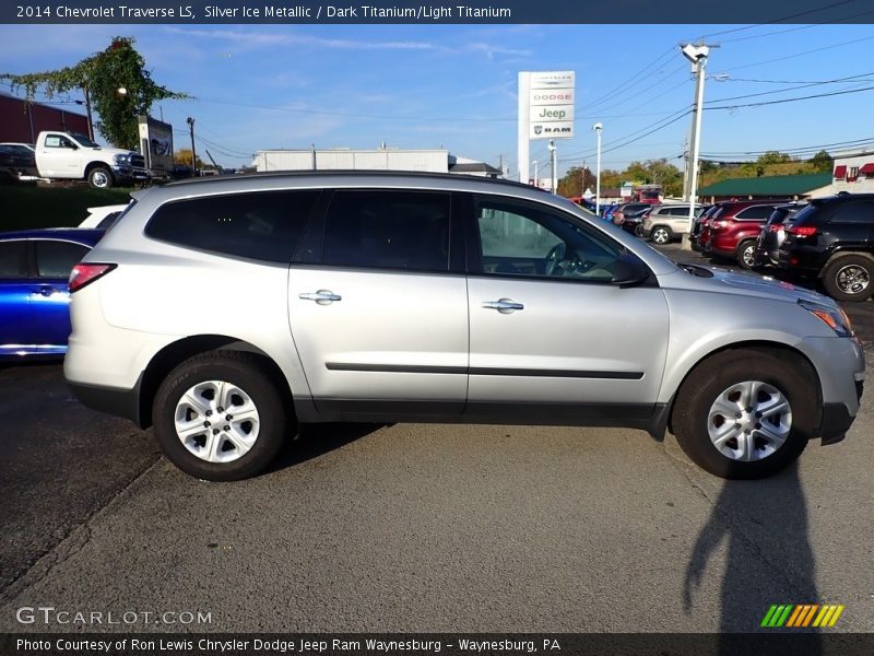 Silver Ice Metallic / Dark Titanium/Light Titanium 2014 Chevrolet Traverse LS