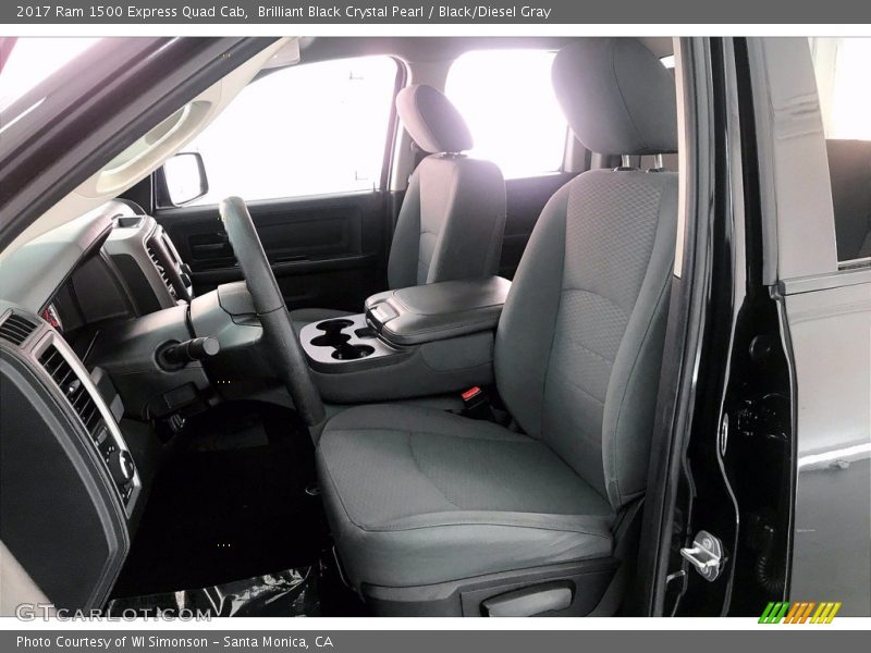 Brilliant Black Crystal Pearl / Black/Diesel Gray 2017 Ram 1500 Express Quad Cab