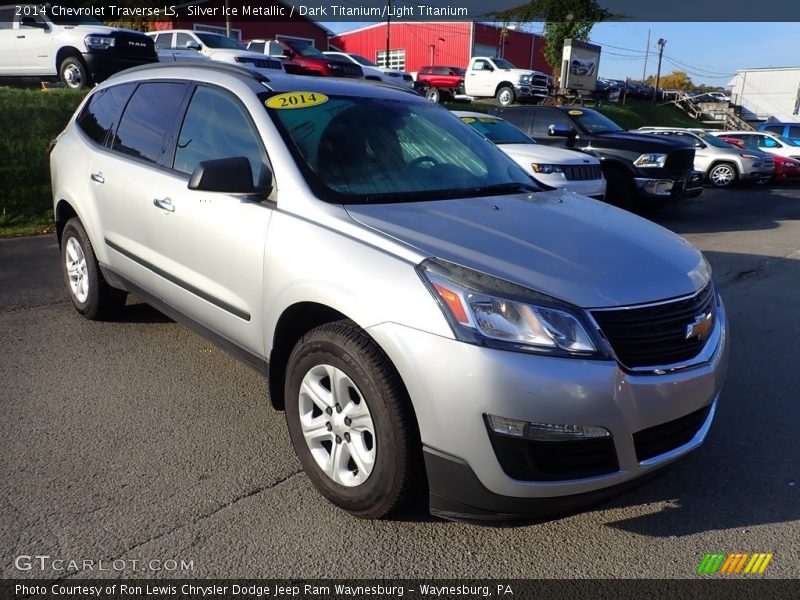 Silver Ice Metallic / Dark Titanium/Light Titanium 2014 Chevrolet Traverse LS