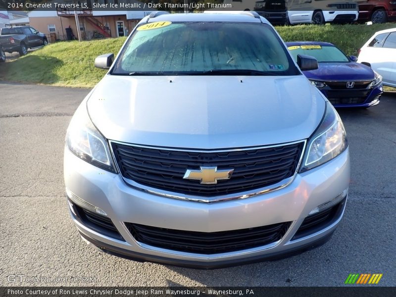 Silver Ice Metallic / Dark Titanium/Light Titanium 2014 Chevrolet Traverse LS
