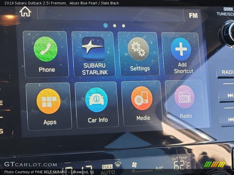 Abyss Blue Pearl / Slate Black 2019 Subaru Outback 2.5i Premium