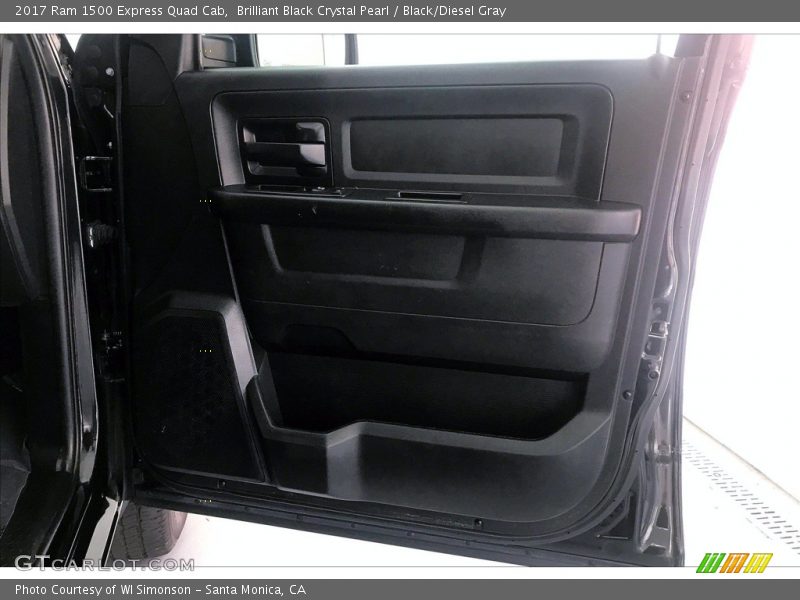 Brilliant Black Crystal Pearl / Black/Diesel Gray 2017 Ram 1500 Express Quad Cab