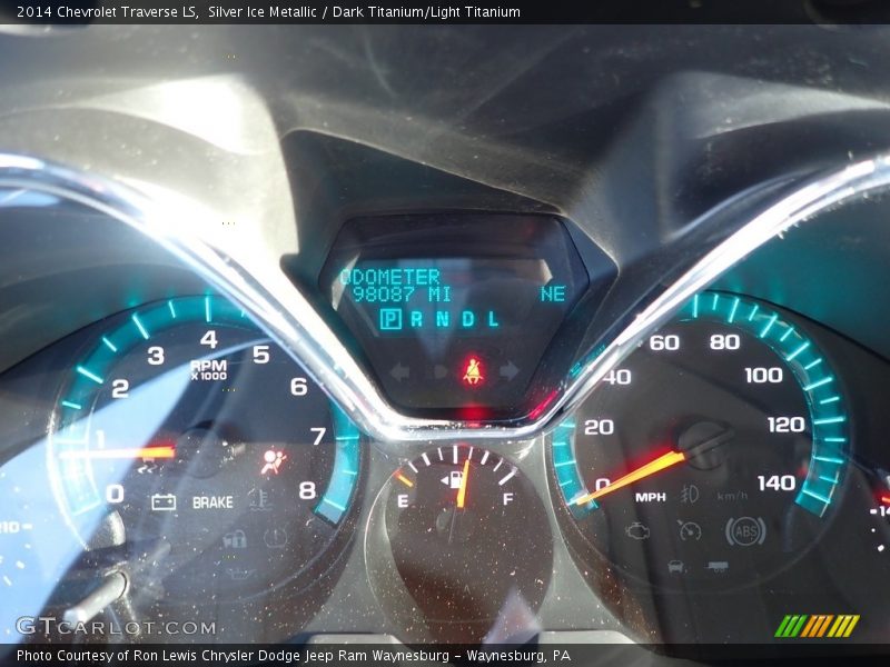 Silver Ice Metallic / Dark Titanium/Light Titanium 2014 Chevrolet Traverse LS
