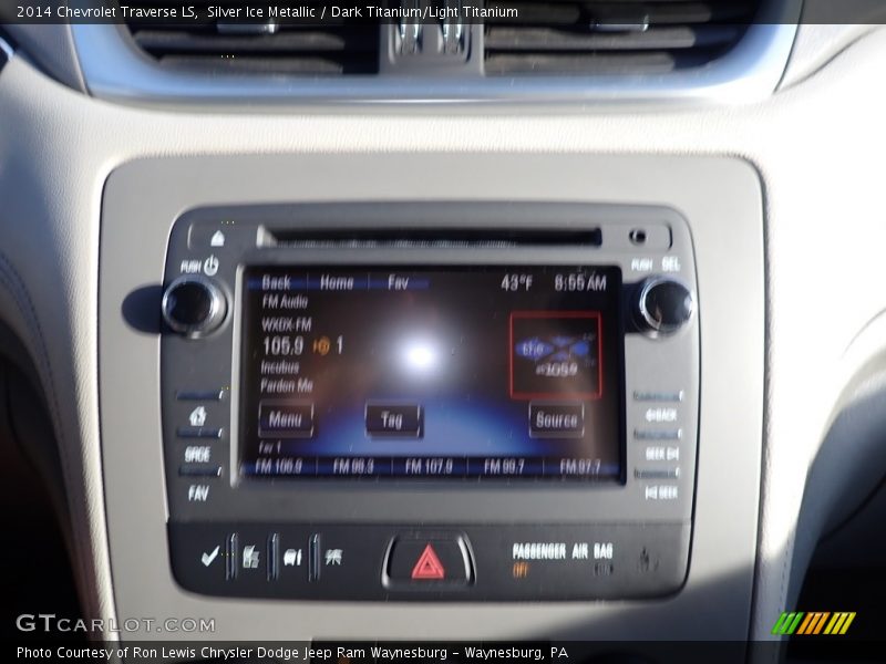 Silver Ice Metallic / Dark Titanium/Light Titanium 2014 Chevrolet Traverse LS