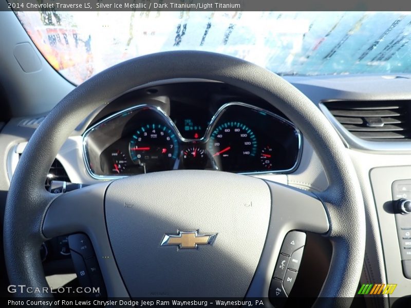 Silver Ice Metallic / Dark Titanium/Light Titanium 2014 Chevrolet Traverse LS