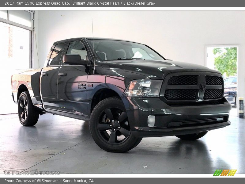 Brilliant Black Crystal Pearl / Black/Diesel Gray 2017 Ram 1500 Express Quad Cab