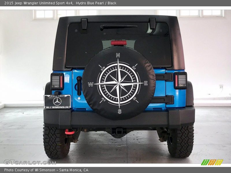 Hydro Blue Pearl / Black 2015 Jeep Wrangler Unlimited Sport 4x4