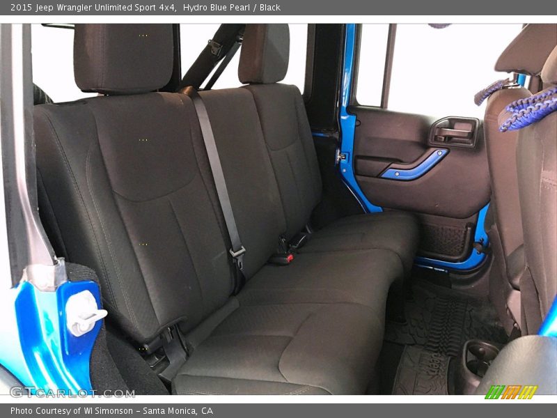 Hydro Blue Pearl / Black 2015 Jeep Wrangler Unlimited Sport 4x4