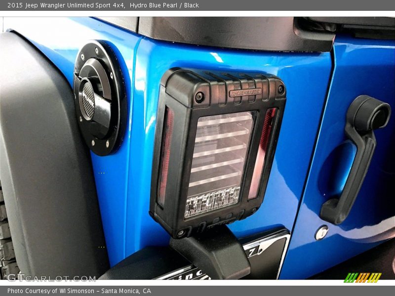 Hydro Blue Pearl / Black 2015 Jeep Wrangler Unlimited Sport 4x4