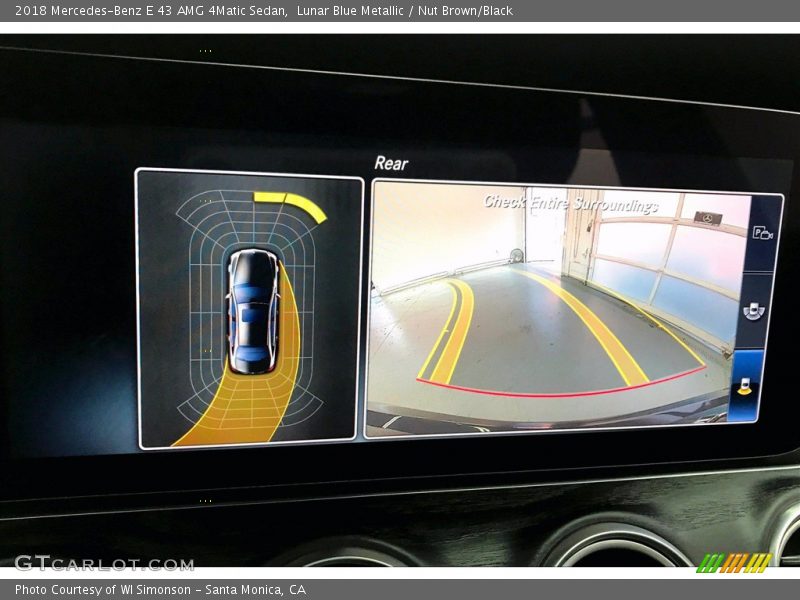 Lunar Blue Metallic / Nut Brown/Black 2018 Mercedes-Benz E 43 AMG 4Matic Sedan