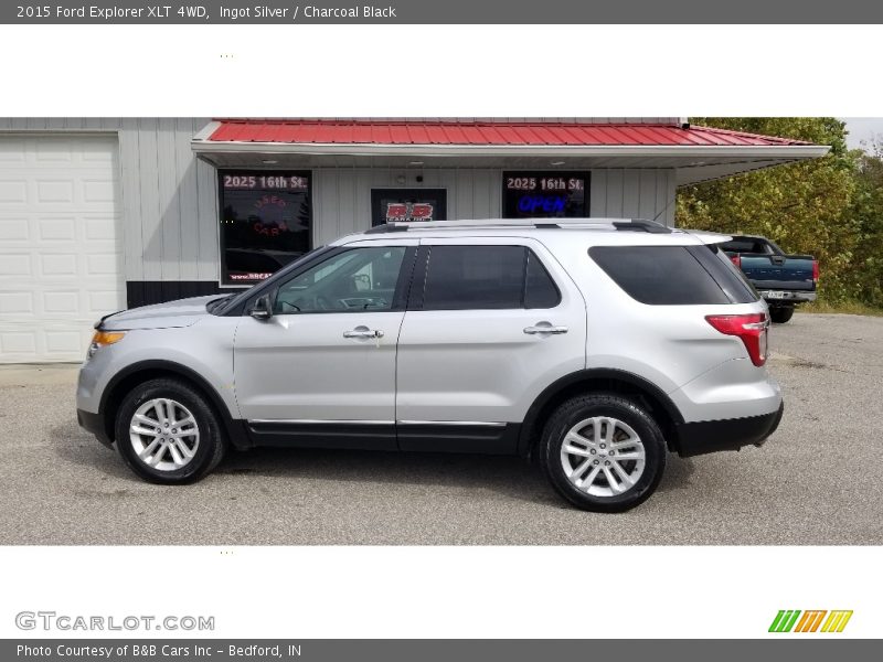 Ingot Silver / Charcoal Black 2015 Ford Explorer XLT 4WD