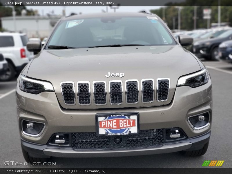 Light Brownstone Pearl / Black 2021 Jeep Cherokee Limited 4x4