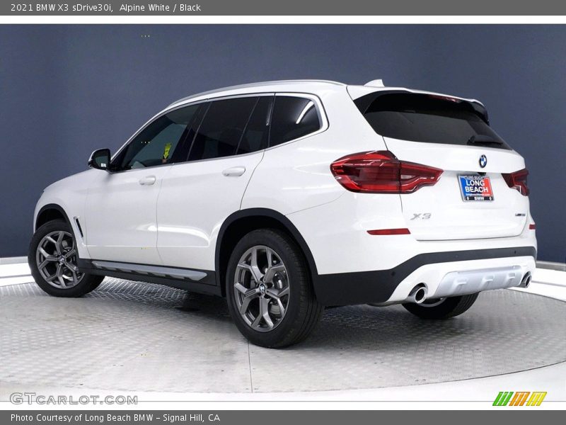 Alpine White / Black 2021 BMW X3 sDrive30i