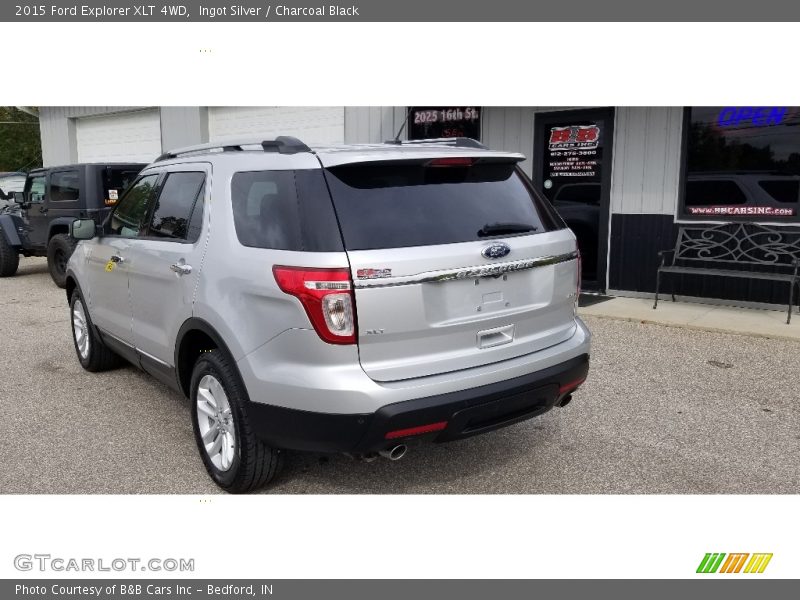 Ingot Silver / Charcoal Black 2015 Ford Explorer XLT 4WD