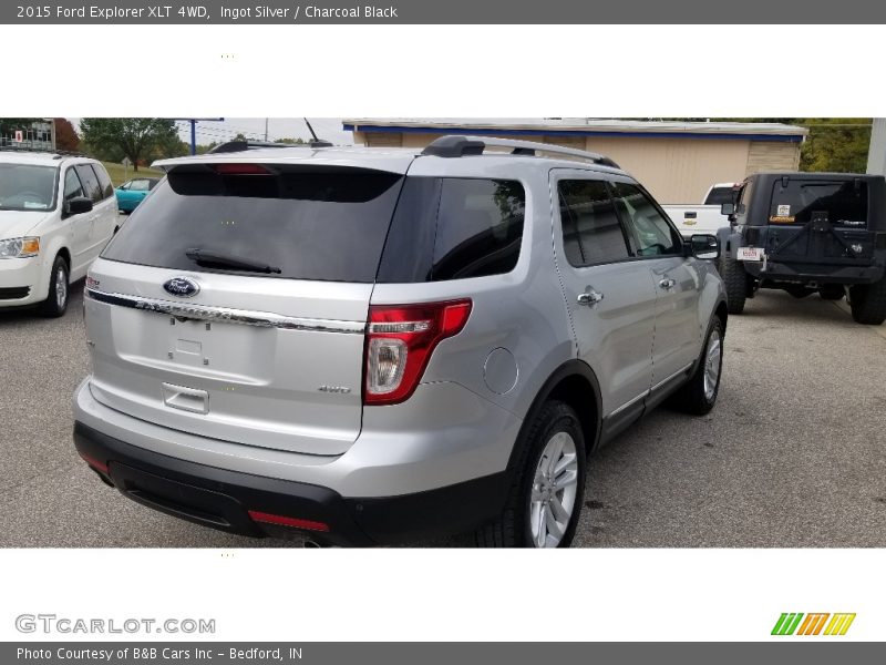 Ingot Silver / Charcoal Black 2015 Ford Explorer XLT 4WD
