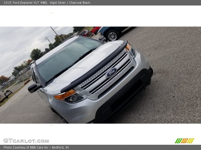 Ingot Silver / Charcoal Black 2015 Ford Explorer XLT 4WD