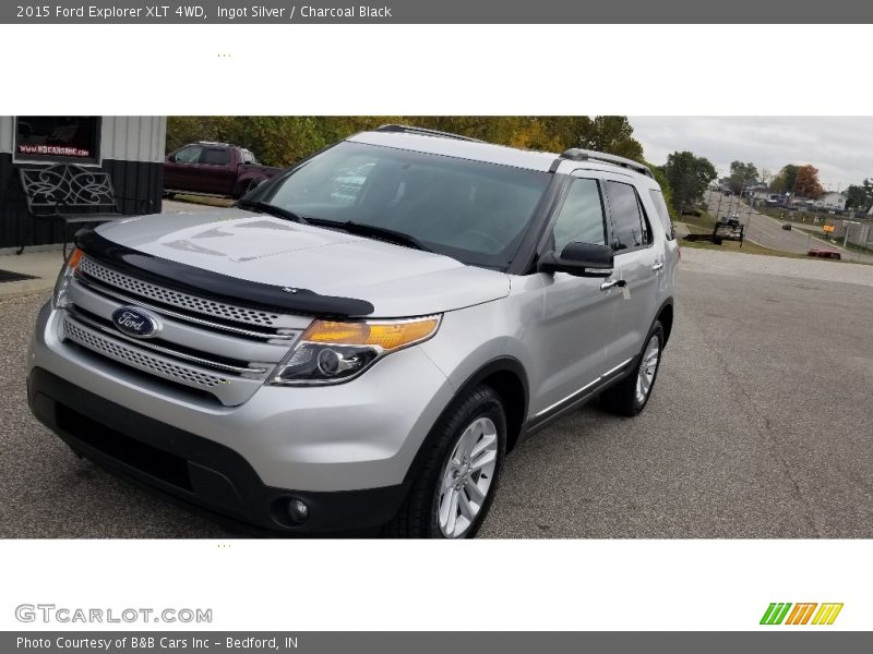 Ingot Silver / Charcoal Black 2015 Ford Explorer XLT 4WD