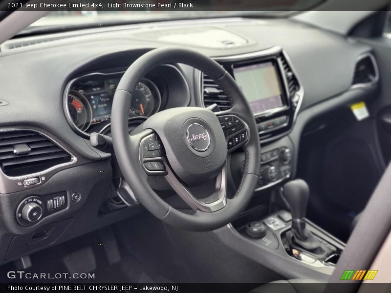 Light Brownstone Pearl / Black 2021 Jeep Cherokee Limited 4x4