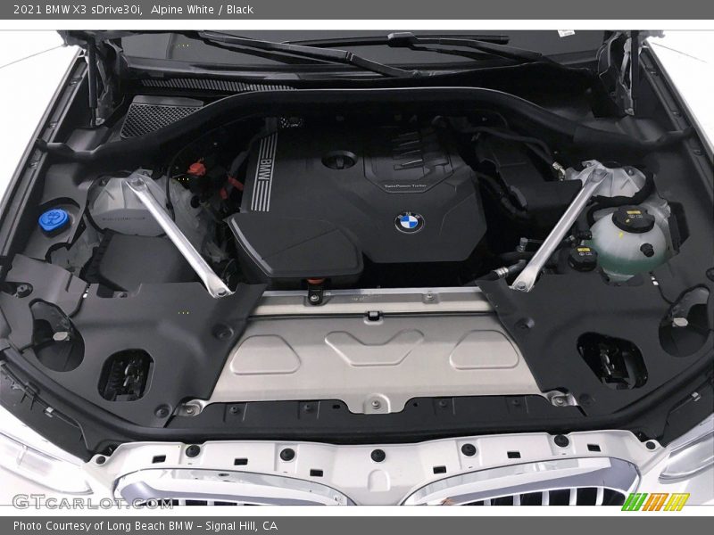 Alpine White / Black 2021 BMW X3 sDrive30i