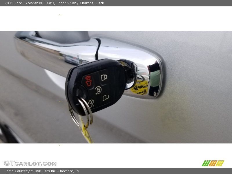Ingot Silver / Charcoal Black 2015 Ford Explorer XLT 4WD