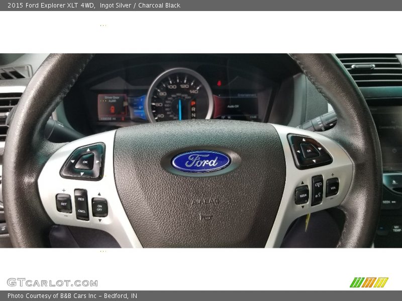 Ingot Silver / Charcoal Black 2015 Ford Explorer XLT 4WD