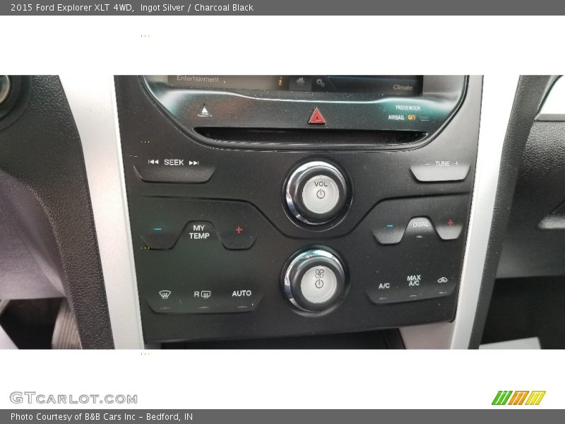 Ingot Silver / Charcoal Black 2015 Ford Explorer XLT 4WD