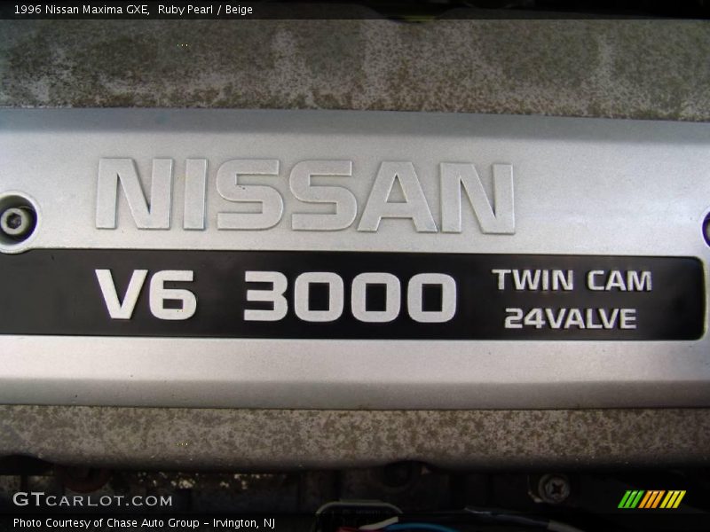 Ruby Pearl / Beige 1996 Nissan Maxima GXE