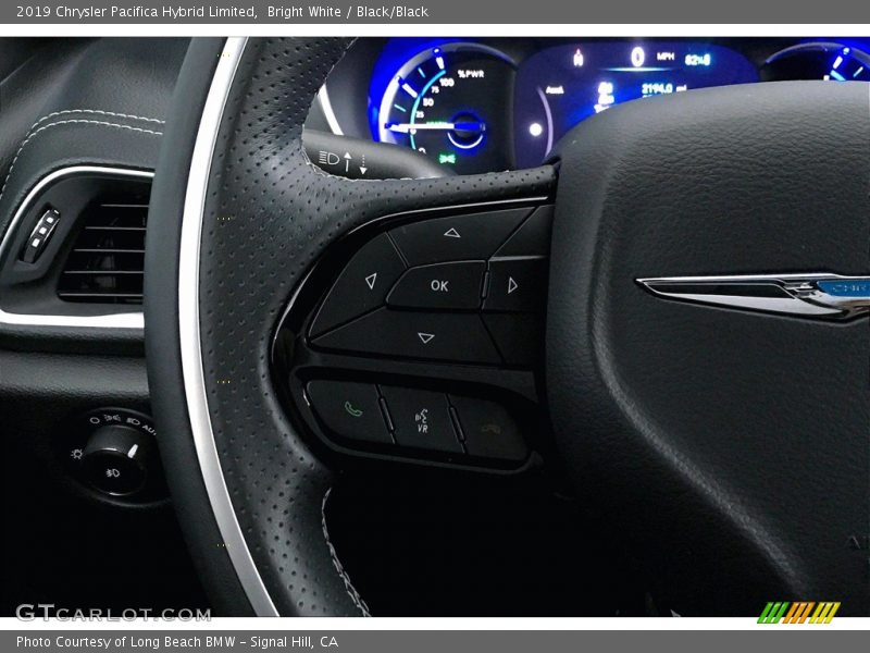 Bright White / Black/Black 2019 Chrysler Pacifica Hybrid Limited