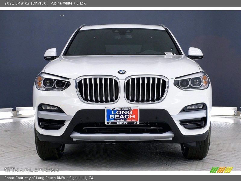 Alpine White / Black 2021 BMW X3 sDrive30i