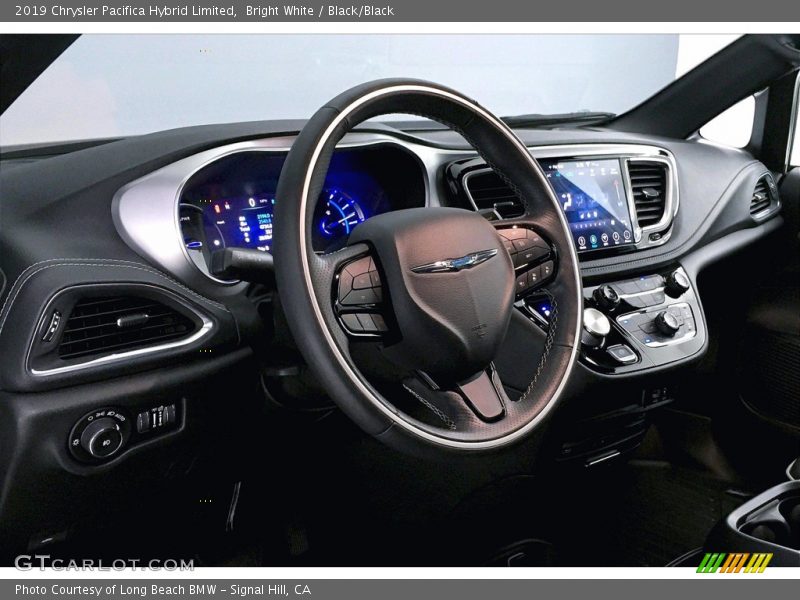 Bright White / Black/Black 2019 Chrysler Pacifica Hybrid Limited