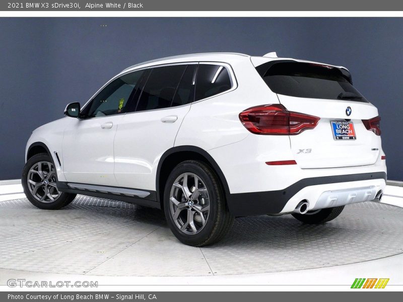 Alpine White / Black 2021 BMW X3 sDrive30i
