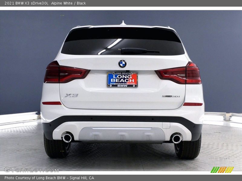 Alpine White / Black 2021 BMW X3 sDrive30i