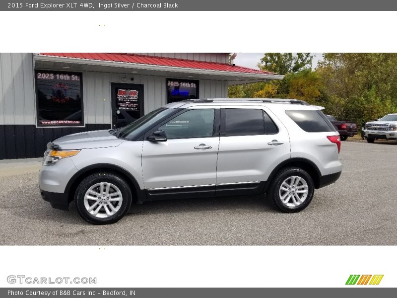 Ingot Silver / Charcoal Black 2015 Ford Explorer XLT 4WD