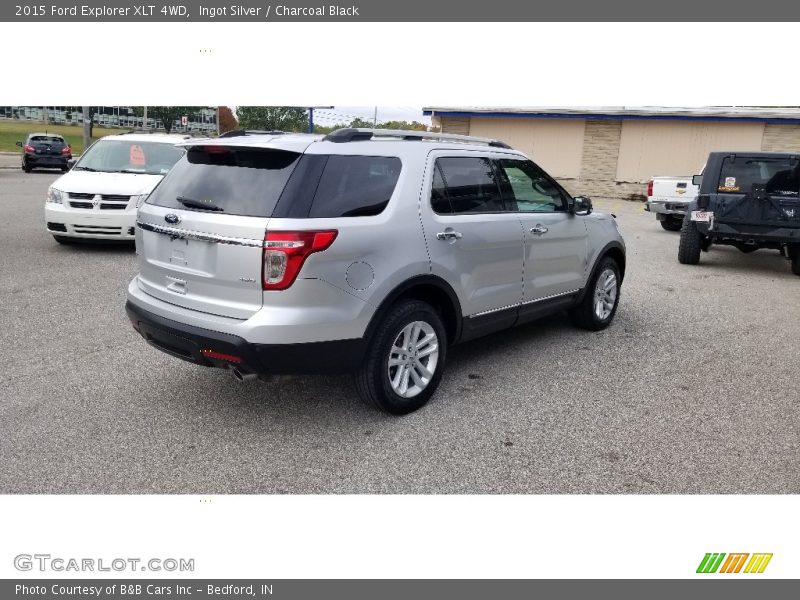 Ingot Silver / Charcoal Black 2015 Ford Explorer XLT 4WD