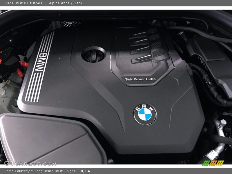 Alpine White / Black 2021 BMW X3 sDrive30i