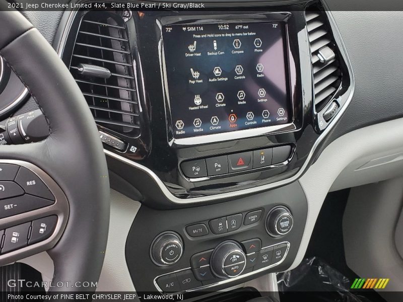 Slate Blue Pearl / Ski Gray/Black 2021 Jeep Cherokee Limited 4x4