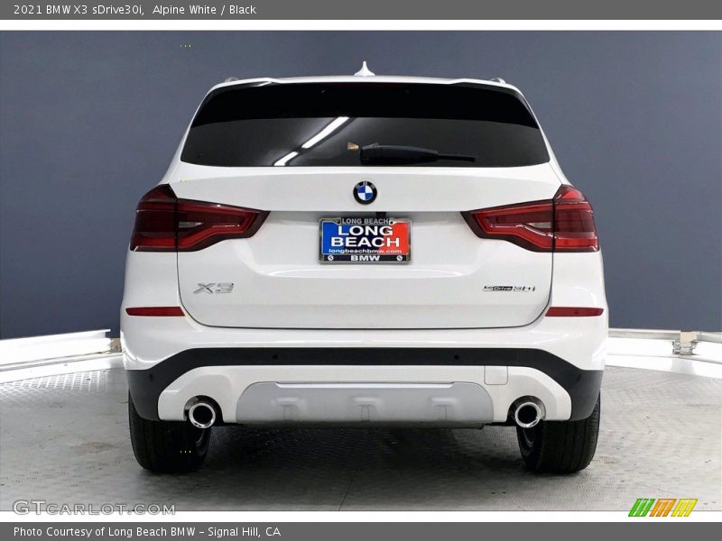 Alpine White / Black 2021 BMW X3 sDrive30i