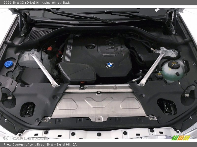 Alpine White / Black 2021 BMW X3 sDrive30i