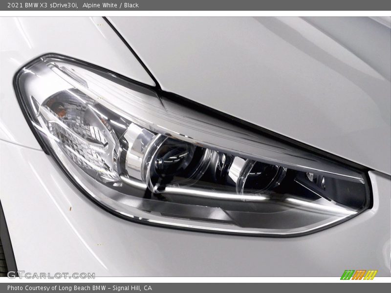 Alpine White / Black 2021 BMW X3 sDrive30i