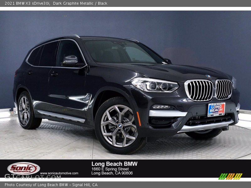 Dark Graphite Metallic / Black 2021 BMW X3 sDrive30i